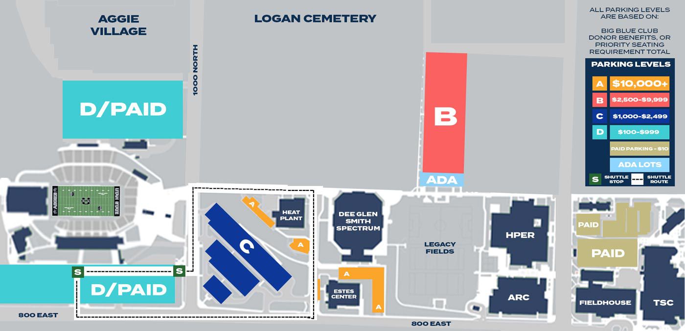 Basketball parking map