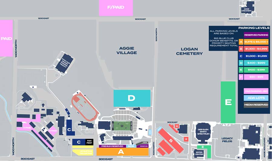 Football parking map
