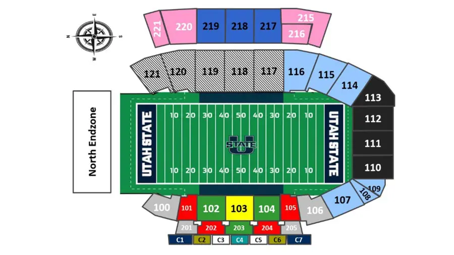 Football parking map
